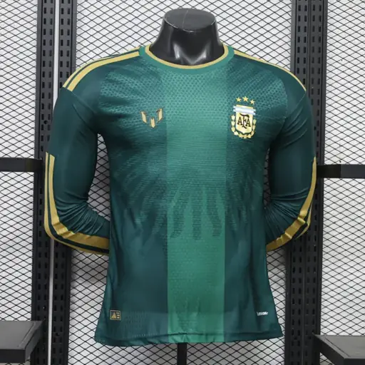 Camiseta de manga larga verde Argentina 26-27, tallas S-4XL