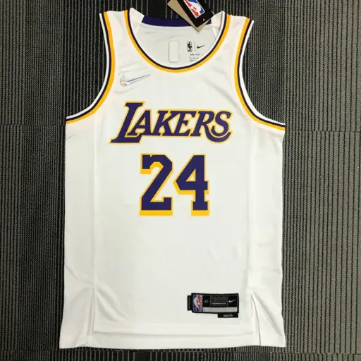 75 aniversario Lakers blanco número 24 Kobe