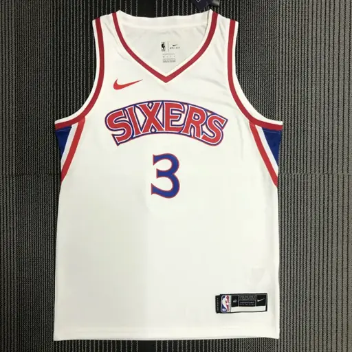 76ers novato blanco número 3 Iverson
