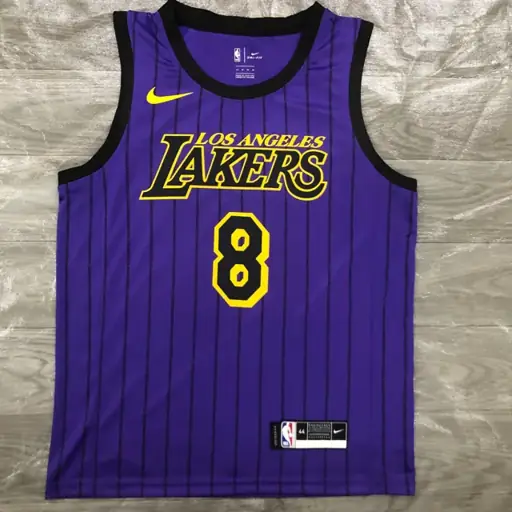 Temporada 18 Los Angeles Lakers morado Edición limitada de rayas nº 8 Kobe