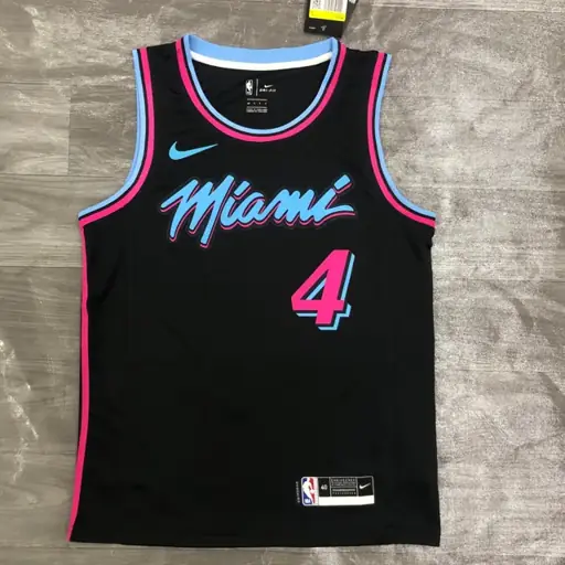 Miami Heat cuello redondo negro nº 4 Oladipo