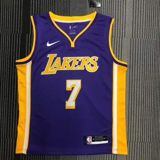 Lakers cuello en V morado n.º 7 Anthony