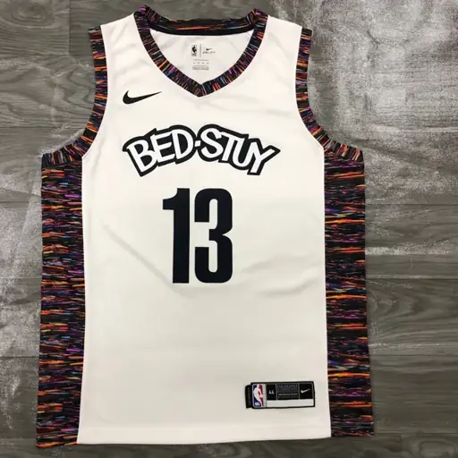 Temporada 20 Brooklyn Nets Edición Ciudad (camuflaje) blanco nº 13 James Harden