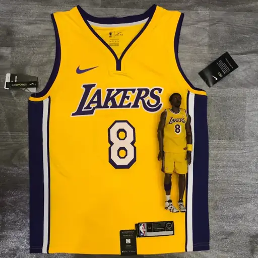 Los Angeles Lakers amarillo cuello en V nº 8 Kobe
