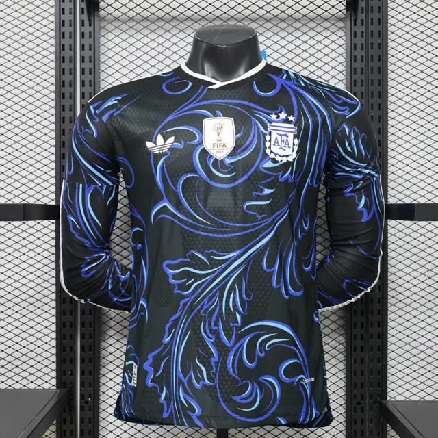 Versión jugador 26/27 Argentina visitante manga larga S a 3XL