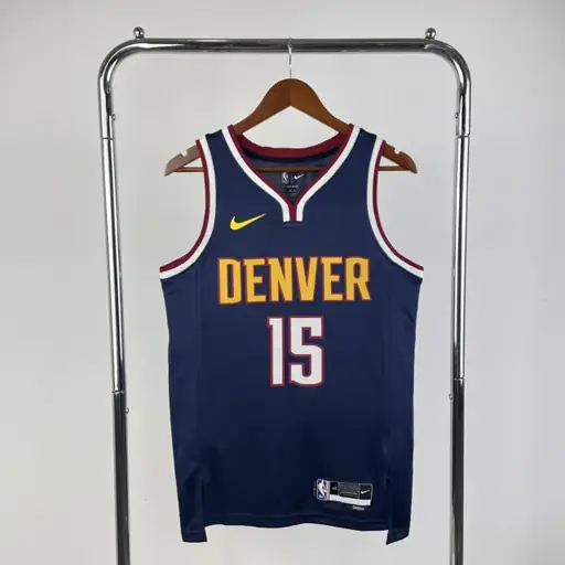 Temporada 23 Denver Nuggets azul marino n.º 15 Jokic