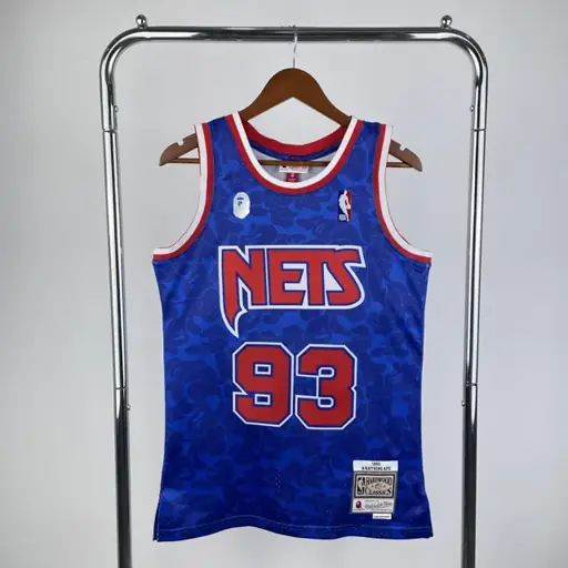 Camiseta colaborativa BAPE×M&N: Brooklyn Nets azul número 93