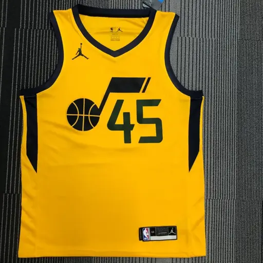 Temporada 21 Jazz tema Jordan amarillo n.º 45 Mitchell