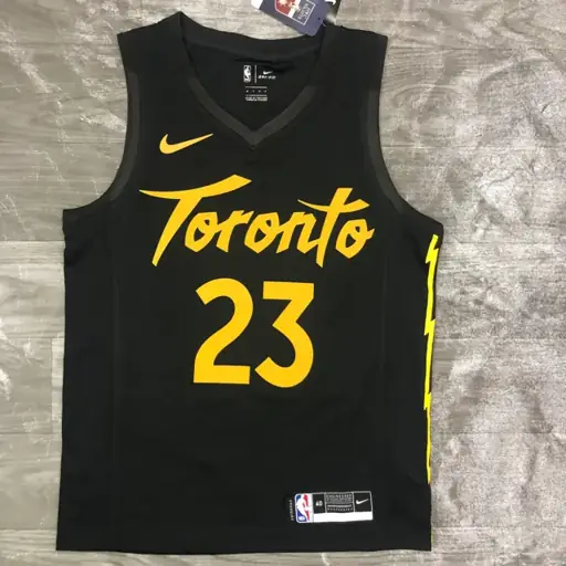Temporada 21 Toronto Raptors negro y dorado nº 23 VanVleet