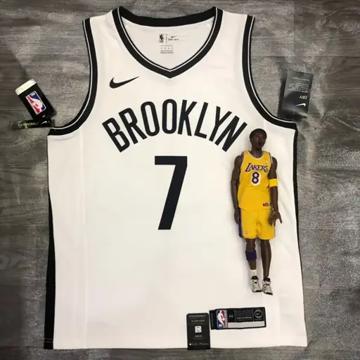 Brooklyn Nets blanco cuello en V nº 7 Kevin Durant