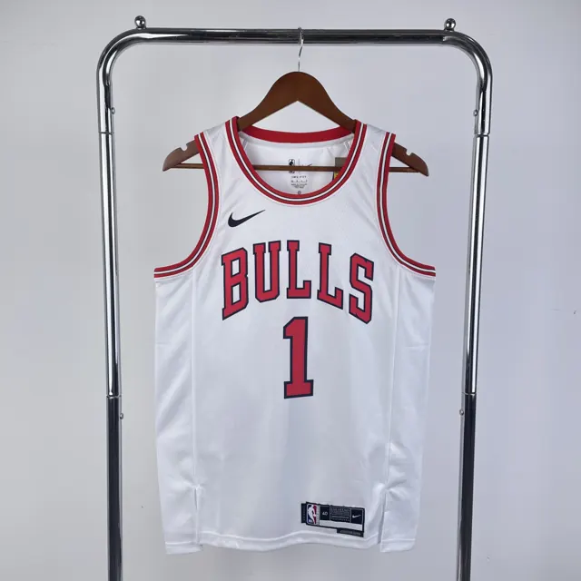 Temporada 23 Chicago Bulls blanco n.º 1 Rose