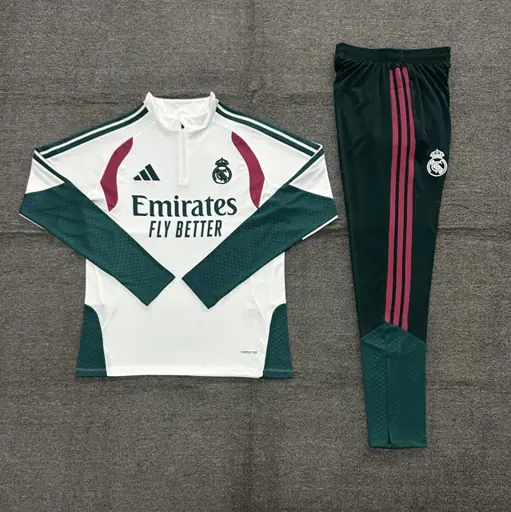 2627 Real Madrid blanco [ribete verde / combinación fucsia]