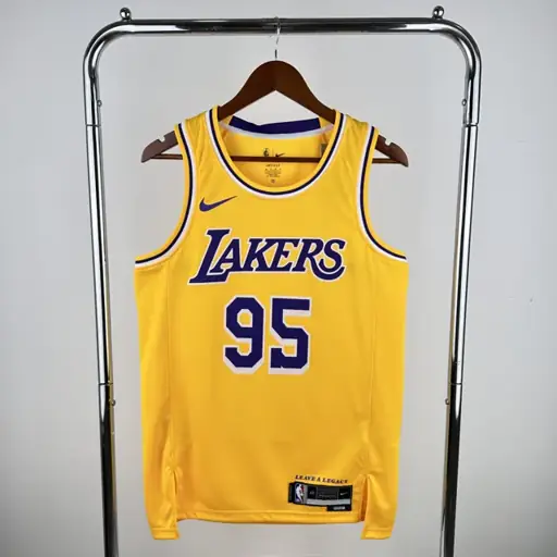Lakers cuello redondo amarillo #95 Anderson