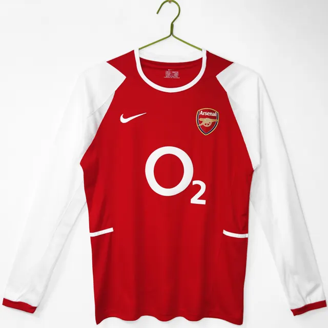 Manga larga: Temporada 2002/04 Arsenal local retro 3B