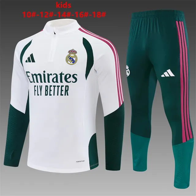 Niños 26/27 Real Madrid blanco con verde
