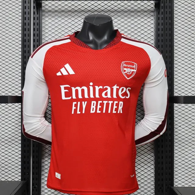 Versión jugador 26/27 Arsenal local manga larga S-3XL