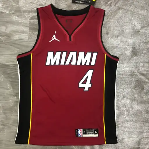 Temporada 21 Miami Heat temática Jordan cuello en V granate nº 4 Oladipo