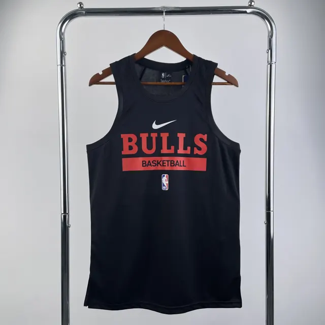 Temporada 23 chaleco de entrenamiento versión jugador negro de los Bulls