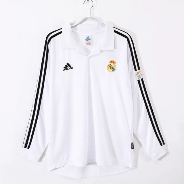 Manga larga: Temporada 2002/03 Real Madrid local retro 3B