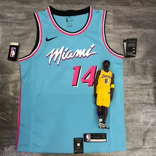 Heat cuello redondo azul nº 14 Tyler Herro