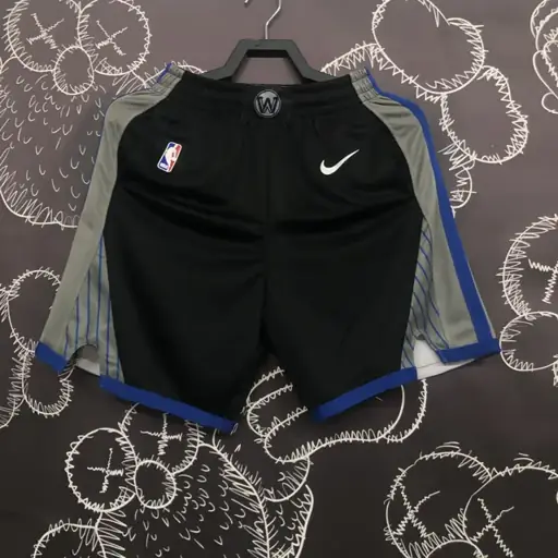Temporada 20 Warriors pantalones cortos negro y gris
