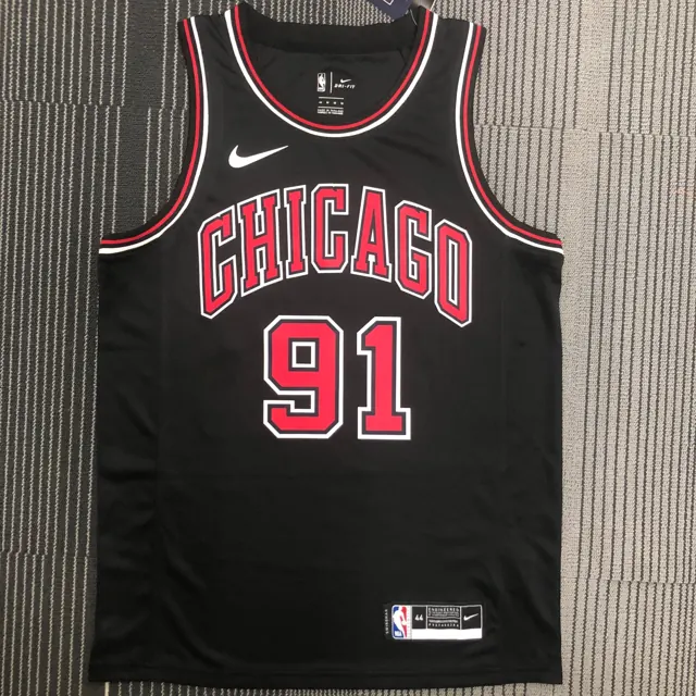 Bulls de Chicago negro número 91 Rodman