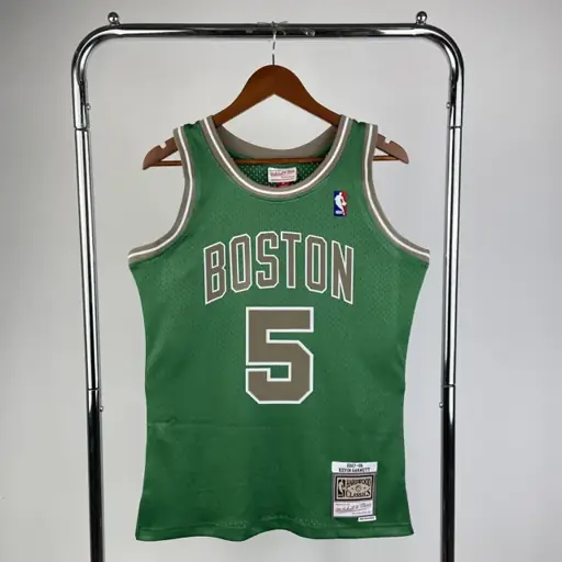MN camiseta retro termoimpresa: SW Celtics temporada 07/08 San Patricio nº 5 Kevin Garnett