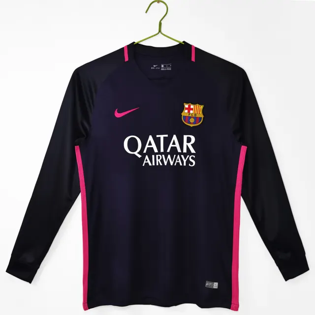 Manga larga: Temporada 2016/17 Barcelona visitante morada 3B