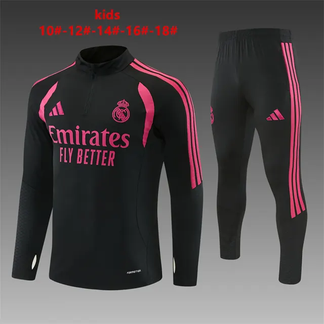Niños 26/27 Real Madrid negro con fucsia