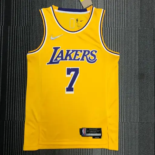 75º aniversario Lakers de Los Ángeles amarillo número 7 Carmelo Anthony