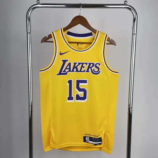 Temporada 23 Lakers cuello redondo amarillo nº 15 Reaves