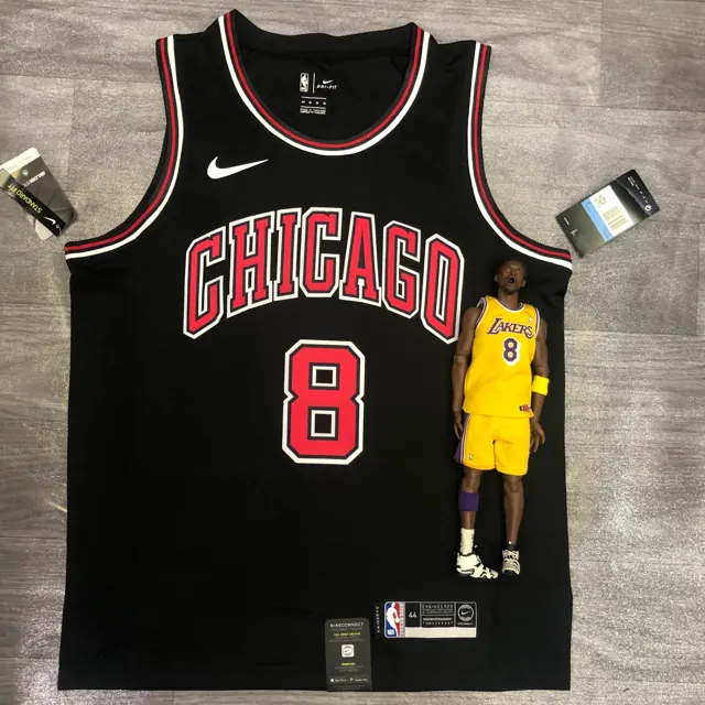 Chicago Bulls negro de cuello redondo nº 8 LaVine