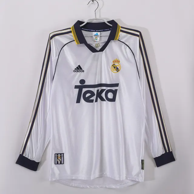 Manga larga: Temporada 1998/00 Real Madrid local 3B