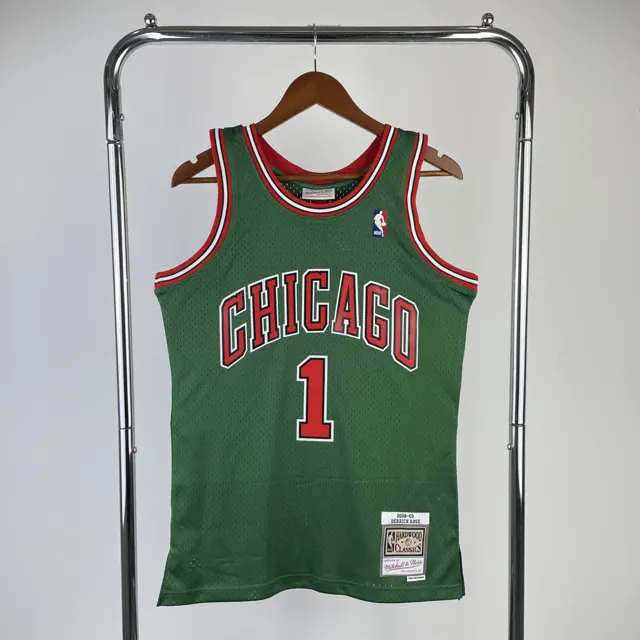 Camiseta retro MN termotransferida: SW Bulls temporada 08/09 Semana ecológica (verde oscuro) nº 1 Rose