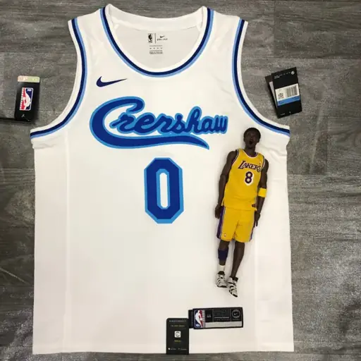 Los Angeles Lakers Noche Latina retro edición colaboración con cantante blanco número 0 Nick Young