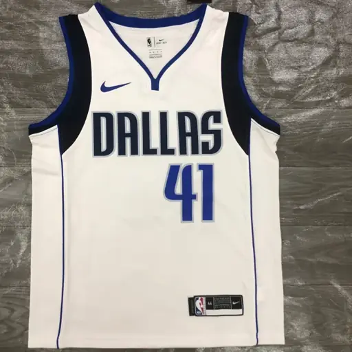 Dallas Mavericks local blanco nº 41 Nowitzki