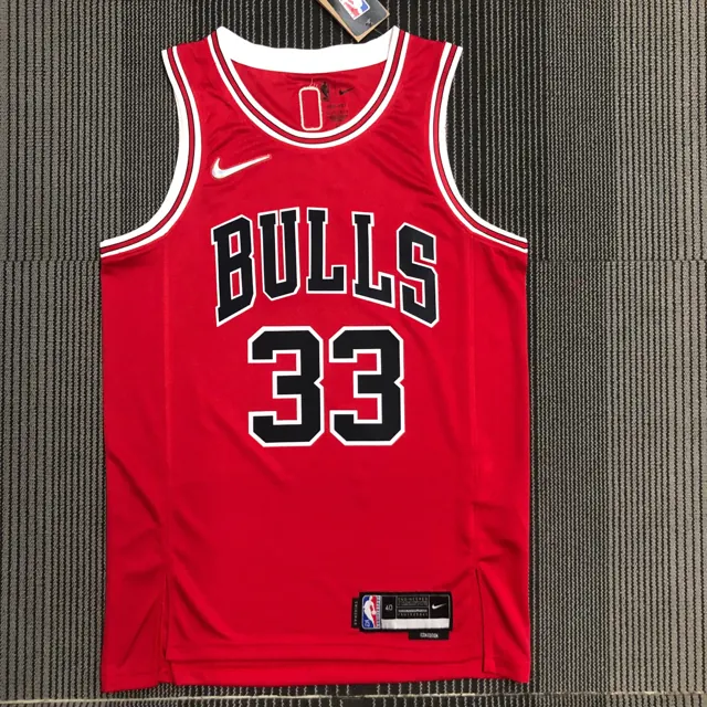 75 aniversario Bulls rojo número 33 Pippen