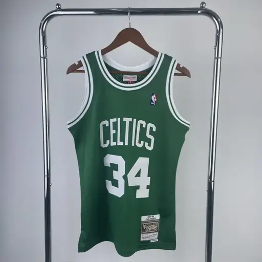 Camiseta retro termoimpresa MN: SW Boston Celtics temporada 07/08 verde nº 34 Pierce