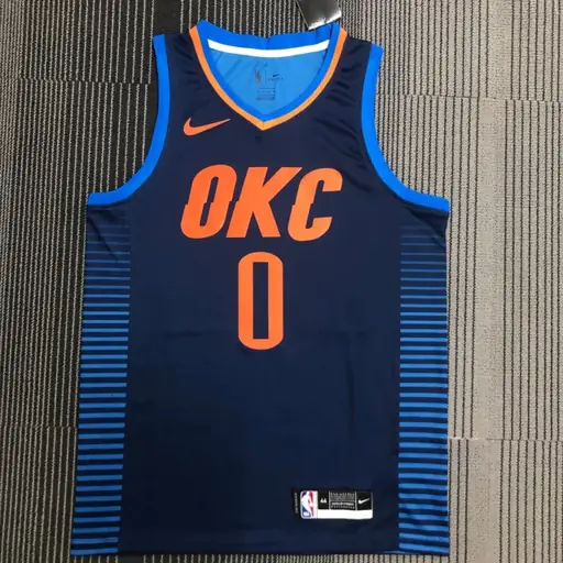 Thunder rayas azules número 0 Westbrook