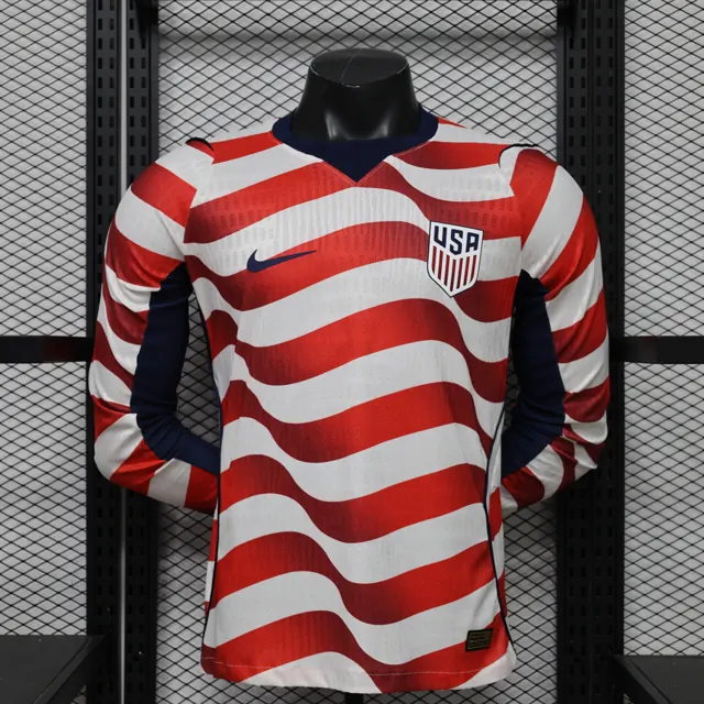 Versión jugador 26/27 Estados Unidos local manga larga S-2XL