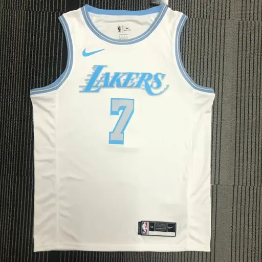 Temporada 21 Lakers retro blanco número 7 Anthony
