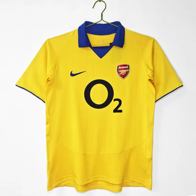 Temporada 2003/04 Arsenal visitante amarillo 8A