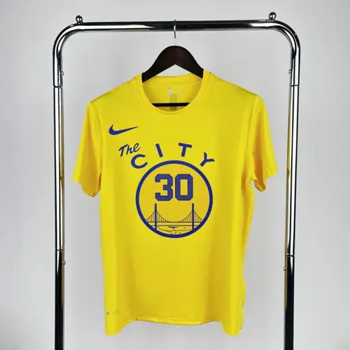 Warriors amarillo tranvía Curry Nº 30 camiseta de manga corta de secado rápido
