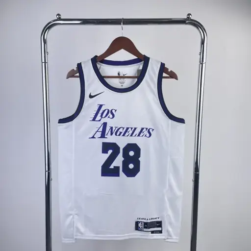 Personalizado sin cambios ni devoluciones: temporada 23 Los Angeles Lakers edición ciudad nº28 Hachimura