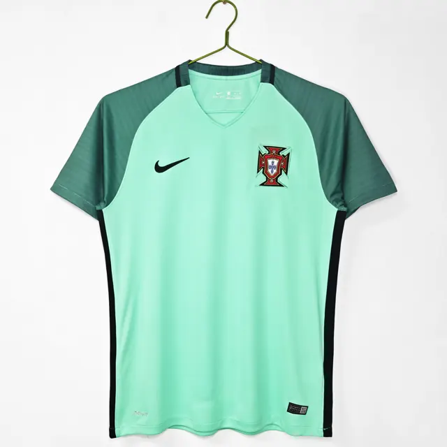 Temporada 2016 Portugal visitante verde aguamarina retro 5A