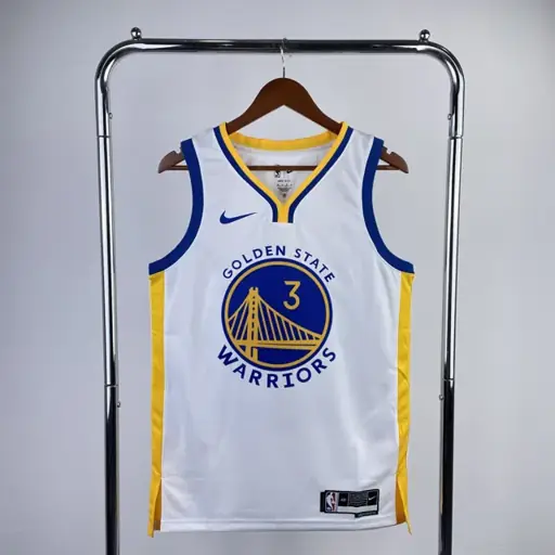 Temporada 23 Warriors cuello en V blanco número 3 Poole