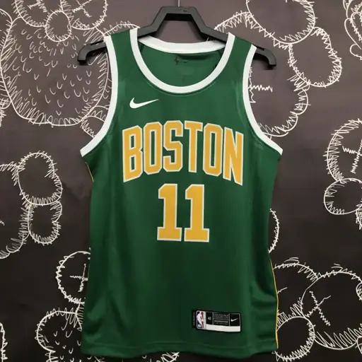 Celtics verde y dorado número 11 Irving