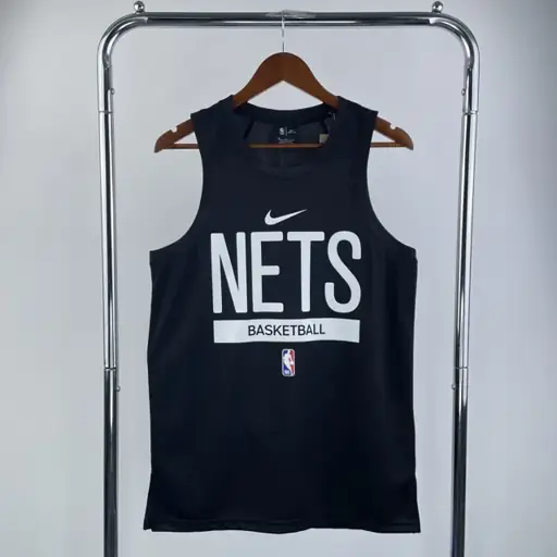Temporada 23 chaleco de entrenamiento versión jugador negro de los Nets