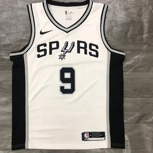 San Antonio Spurs blanco número 9 Tony Parker