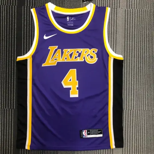 Lakers cuello redondo morado (estilo Nike) nº 4 Rondo